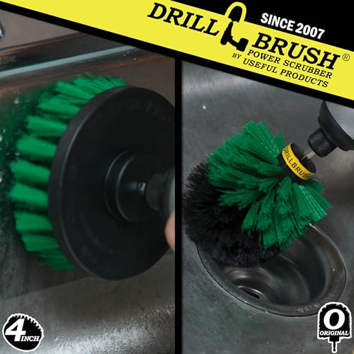 Cast Iron Skillet Scrubber - Oven Rack Shiner - Sink Scrubbing Brush Kit - color: Green