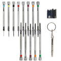 Hordion 13Pcs Micro Precision Screwdriver Set 0.6-2mm, Flat & Cross - size: 13Pcs Flat & Cross