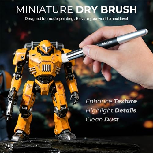 Nicpro Miniature Paint Brushes Drybrush - 21PCS Model Paint Brush Set - size: 21 PCS