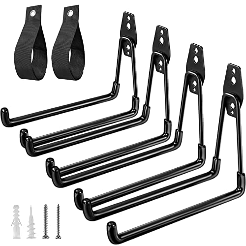 HUPBIPY Garage Hooks Heavy Duty, Large Square Wall Hooks - color: Black Large U Hook, size: 7.7inch U Hook