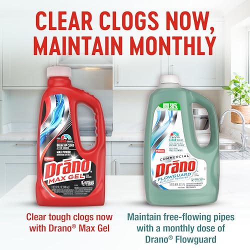 Drano Max Gel Drain Clog Remover & Cleaner, Safe for All Pipes/Septic, 32oz - size: 32 Fl Oz (Pack of 1)
