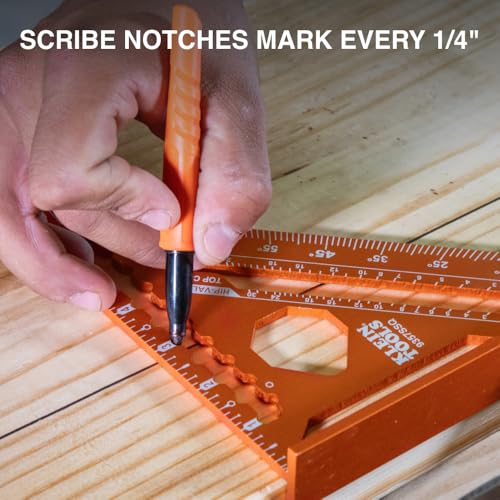 Klein Tools 935SQVP 7-Inch Rafter and 16 x 24-Inch L-Shaped Framing Square Set, Double Laser Etched Aluminum, Multi-Functional Carpenter Layout Tool for Woodworking - size: Rafter and Framing Square Set