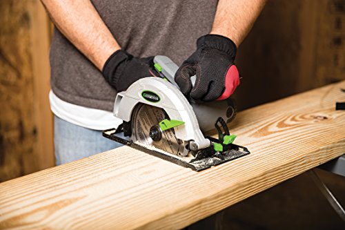 Genesis Circular Saw 13-Amp 7-1/4-In | 24T Carbide Tipped Blade, Rip Guide, Blade Wrench, Metal Blade Guard, Replaceable Brushes - style: 7 1/4" Circular Saw
