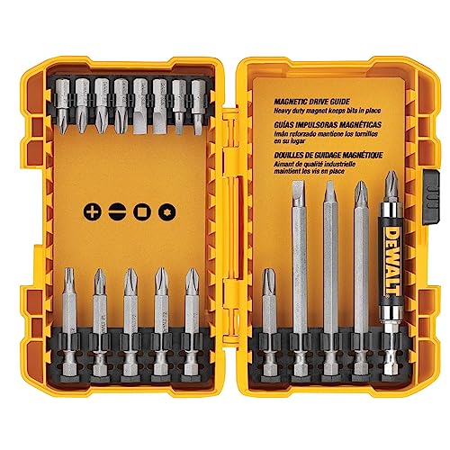 DEWALT Screwdriver Bit Set, 100 Pc Impact Driver Bit Set with Drill Bits, Magnetic Holder and Nut Drivers, FlexTorq Impact Ready, ToughCase Included (DWA2FTS100) (Pack of 5) - size: One Size (Pack of 5)