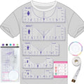 Vowlove T-Shirt Ruler Guide for Shirt Design Placement and Alignment - color: 01 Purple