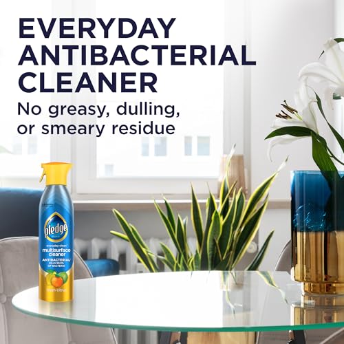 Pledge Antibacterial Multisurface Cleaner Spray, Fresh Citrus, 9.7 oz, 3 pk - size: 9.7 Fl Oz (Pack of 3)