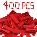JAPCHET 400 PCS Tile Leveling System Wedges Reusable for 1/8, 1/16, 1/32 Inch Spacers for Tile Leveler Installation, Red