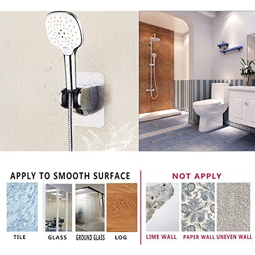 Shower Head Holder, 2 Pack Handheld Showerhead Holder Mount Bracket - style: Silver - 2 PACK