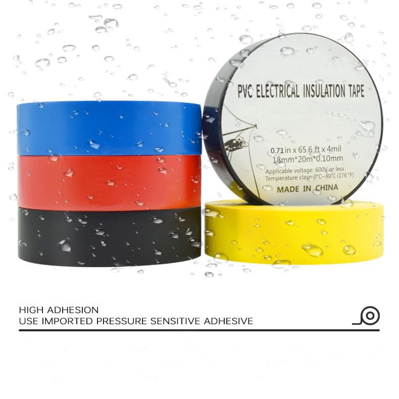 Electrical Tape, 2 Pcs, Black/Yellow