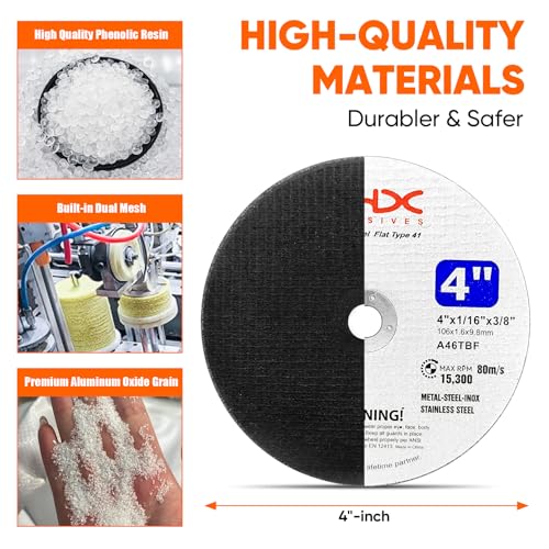 THX 4 Inch Cut Off Wheel,Long-Lasting Thin Cutting Wheel,30 Pack - size: 4" x 0.0625" x 3/8"