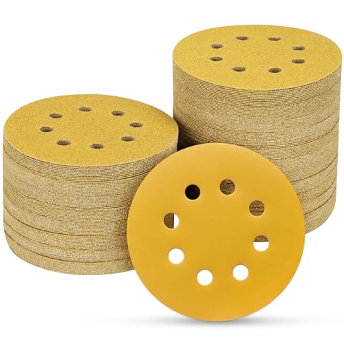 100PCS 5 Inch Sanding Discs 400 Grit Random Orbit Sander Sandpaper - style: Advanced Aluminum Oxide