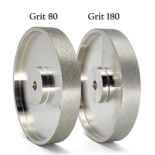CBN Grinding Wheel 6 Inch 80 Grit, 1/2" Arbor, for Bench Grinders - size: 80 Grit