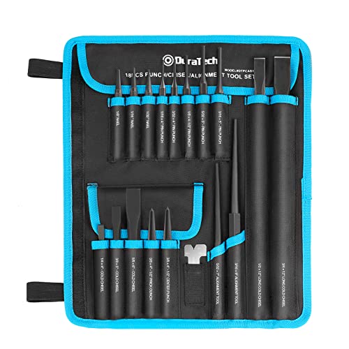 DURATECH 18-Piece Punch/Chisel/Alignment Tool Set - size: 18-Piece