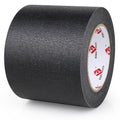 BOMEI PACK Wide Painters Tape 4 Inches x 55 Yards, Black Wide Masking Tape, 3D Printing Tape for Laser Cutting, 21-Day Clean Removal for Indoor and Outdoor Use - size: 4 inches x 55 Yards