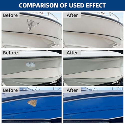 Fiberglass Boat Repair Kit (Color Match), Gel Coat Repair Kit for Boats