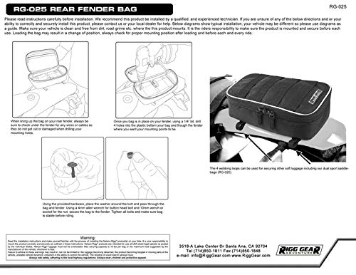 Nelson Rigg Trails End Fender Bags - style: Rear Fender Bag