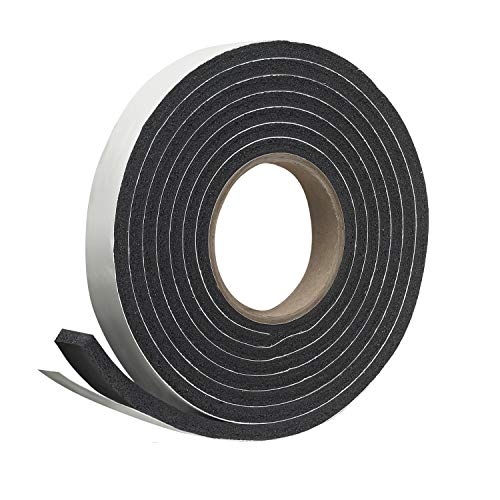 Frost King R338H Self-Stick Rubber Foam Weatherseal, 3/8"W, 3/16"T, Black|Blacks - size: 3/8"W, 3/16"T, style: 3/8"W, 3/16"T