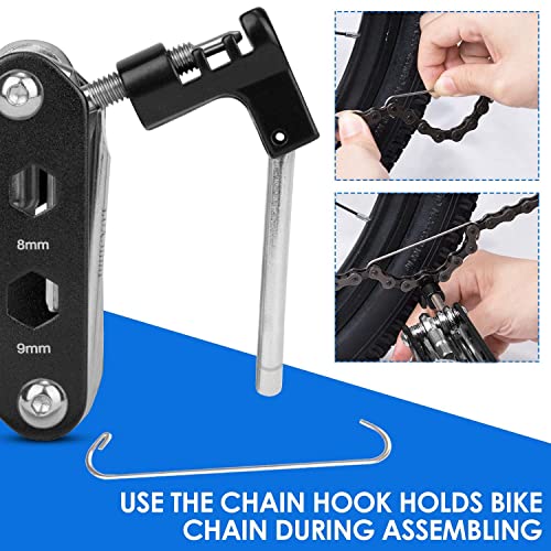 WOTOW 14 in 1 Bike Repair Tool Kit & Bike Saddle Bag - style: 14 in 1 Multitool (With Patch)