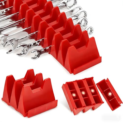 84 pcs Magnetic Modular Wrench Organizers for Tool Drawers - Wrench Rack with Metric&SAE Labels,Tool Storage Set Wrench Holder,Festival for Father and Boyfriend - style: 84 PCS