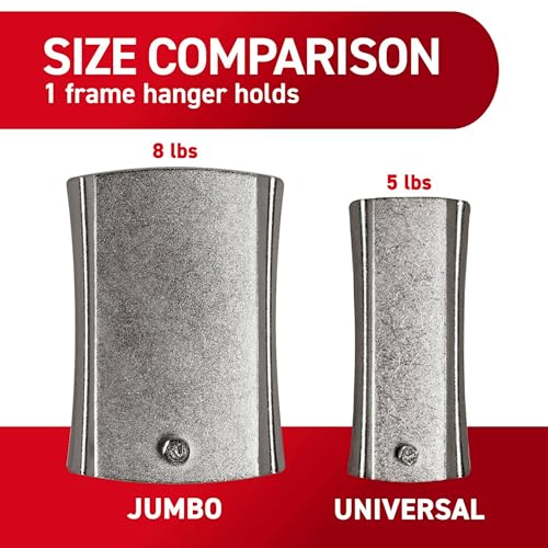 Command 8 lb Universal Hangers, 3 Hangers, 8 Strips - size: Jumbo, style: 3 Hangers