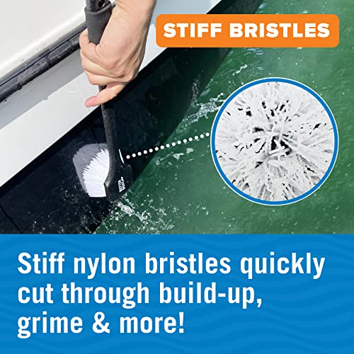 Stiff Hand Scrub Brush, Large Handle Heavy Duty Tire and Wheel Cleaning - style: Long Handle