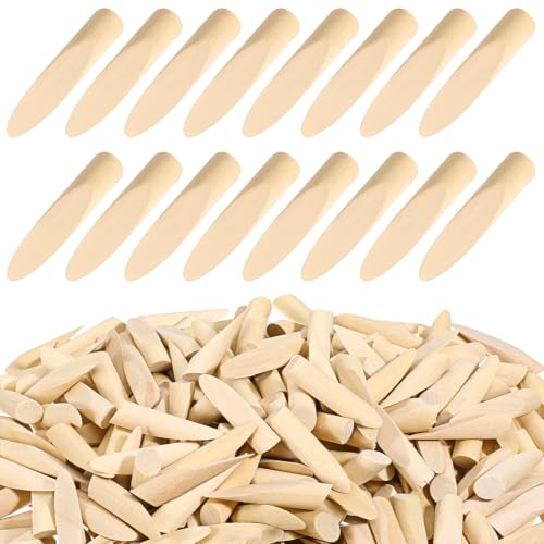 400 Pcs Solid Wood Pocket Hole Plugs, 3/8 Inch Pine Wood Plugs for Screw Holes, Wooden Hole Plug for Pocket Holes Jig Woodworking Tool, Resistant to Breakage, Fits for Various Woodworking Projects