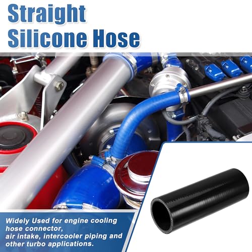 uxcell 4-Ply 1.75" ID 6" Length Reinforced Silicone Reducer Hose - size: 1.75" ID