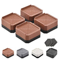 EclatBain Adjustable Bed Risers 1.5 Inch, 4000 lbs, 4 Pack Brown - color: Square-4 Pack-brown, size: 1 Layer(1.5inch)