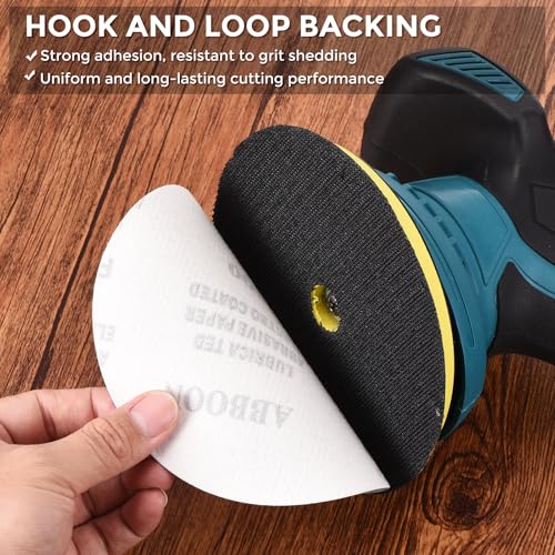 50Pcs Sanding Discs 5In 1000Grit Hook and Loop Sandpapers White - color: White, size: 5 Inch(1000 Grit)