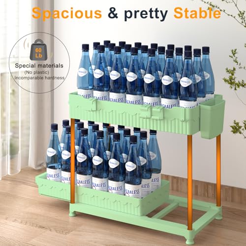 Sevenblue 3-Pack 2-Tier Under Sink Organizers with Sliding Drawers - color: Green, size: 12.8 Inch