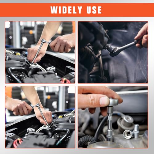 53PCS 1/4" Ratchet Socket Wrench Set Plastic Storage Tool Box - color: Gjx53s