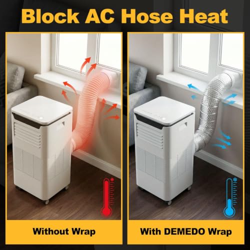 Double Bubble Reflective Foil Insulation Tape, Self-Adhesive Ac Pipe Insulation Wrap for AC Hose, HVAC Duct, Exhaust Hose, Bubble Wrap Insulation for Weatherproof Attics, Windows, Garages - 4 inch - style: 4in wide x 16.5ft long