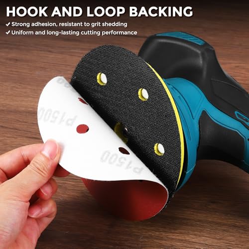 30Pcs Sanding Disc 9Inch 8 Hole Hook and Loop Sanding Paper - size: 9 Inch(80/100/120/180/240/400 Grit)