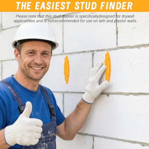 4Pcs Magnetic Stud Finder, No Batteries Required, Easy to Use Wall Scanner Detector Rapidly Locates Screws, Nails & Metal Studs Through Drywall & Wood
