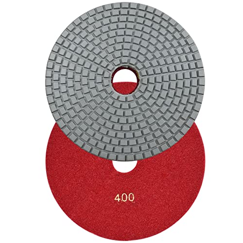 8" Wet Diamond Polishing Pads Set of 7pcs for Marble, Granite, Concrete,Stone Sanding Buffing - size: 8 Inch