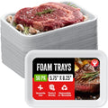 Hygloss White Foam Trays for Food & Crafts, 5.75 x 8.25 Inch, Pack of 50 - color: White, size: 5.75 x 8.25-Inch, style: 50 Pieces