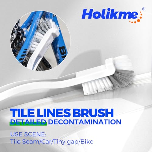 Holikme 7 Pack Cleaning Brush Scrub Brush Kitchen Brush for Floor,Green - color: Green