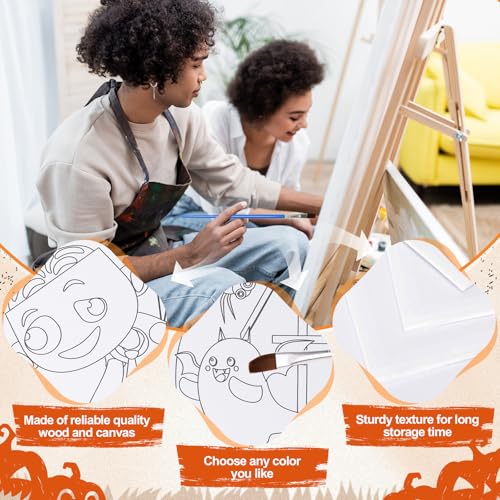 Sherr 140 Pcs 20 Set Pre Drawn Canvas Painting Kit, Halloween - style: Halloween