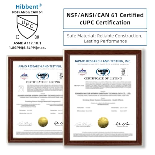 Hibbent NSF/ANSI/CAN 372 Certified 4 Modes Faucet Aerator, Brushed Nickel - color: Brushed Nickel, style: Upgraded Four Modes Faucet Aerator
