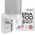 Sound Bass ERA100 Shelf Wall Outlet AC, White, Plug Mount Organizer - color: White