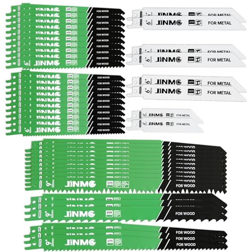 44-Piece Reciprocating Saw Blade Set with Organizer Case - size: 44 Pack