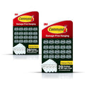 Command Outdoor Light Clips, 40 Clear and 48 Strips, Damage Free Hanging with Weather Resistant Strips, Wall Clips for Hanging Outdoor Lights and Cable Management - size: 2 Pack