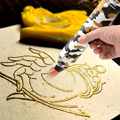 mofa Resin Heat gun,6.6ft Cable 300W Heat Gun for Crafts,Acrylic Paint Dryer Multi-Purpose Electric Heating Nozzle (Camo) - color: Camo