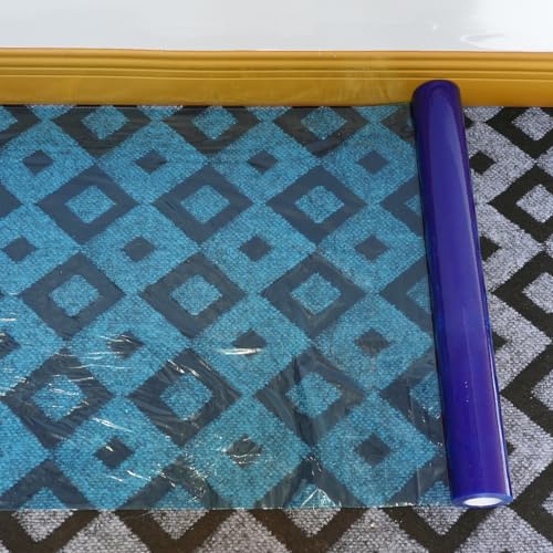 ROLLINGDOG Carpet Protection Film Plastic Protective Film for Carpets - color: 23.62 inch x100 ft