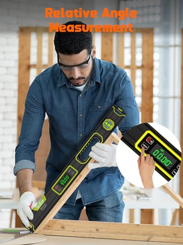 Mecurate 24-Inch Magnetic Digital Level, Electronic Inclinometer, ±0.1° - size: 24-Inch Digital Level