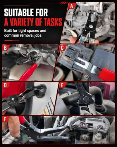 5 Pcs Electrical Disconnect Pliers Kit,Electrical Connector Removal Tool