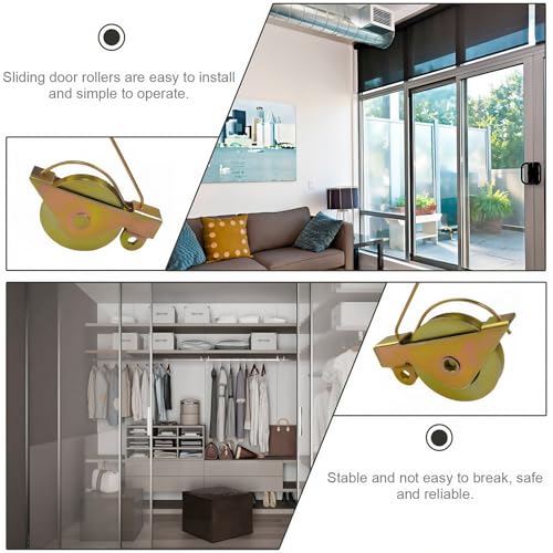 8 Pack Sliding Screen Door Rollers, Screen Door Rollers Replacement Kit - Compatible with KDEX20 Series KD Screen Doors, 1-1/4" Concave Ball Bearing Steel Patio Glass Screen Door Wheels Hardware