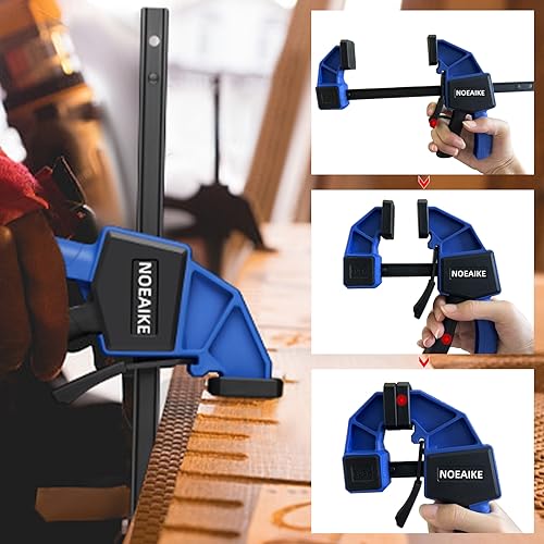 4-Pack 12 Inch Quick Bar Clamps for Woodworking