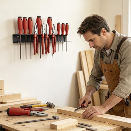 RECAPS 15.75" Screwdriver Pliers Holder Wall Mount