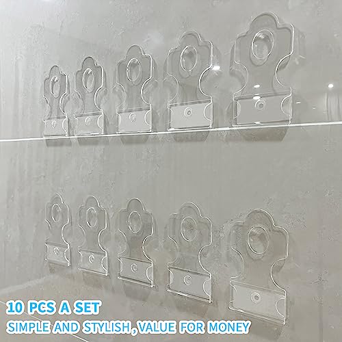 YODAR 10 Pack Acrylic Floating Shelves for Funko Pop in-The-Box Figures, Display Case for Boxed Characters, Wall Mounted Shelf with Mounting Kit, Perfect for Decoration & Storage